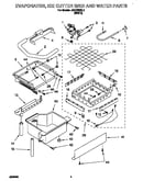 Evaporator, ice cutter grid and water