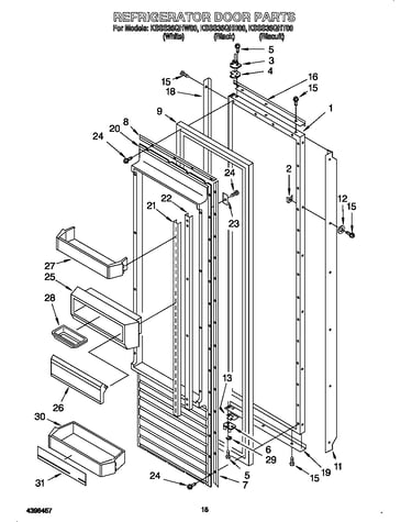 Refrigerator door