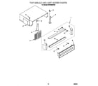 KitchenAid KSSS36MHX00 top grill and unit cover diagram