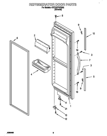 Refrigerator door