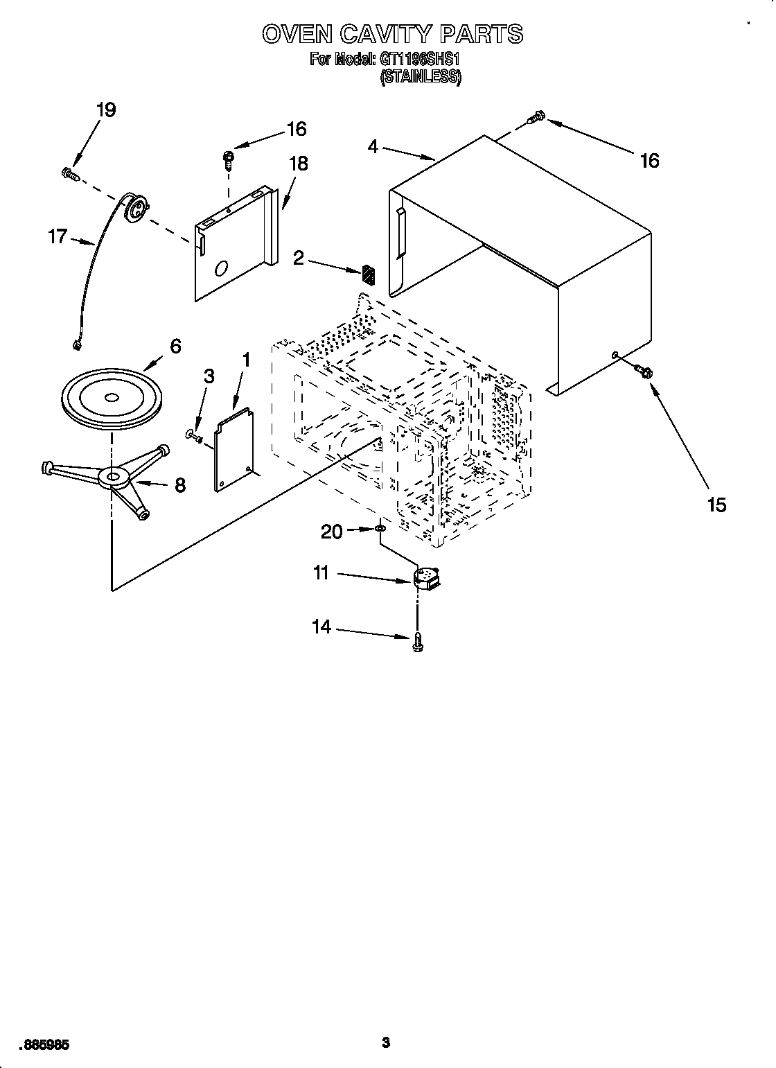 Oven cavity
