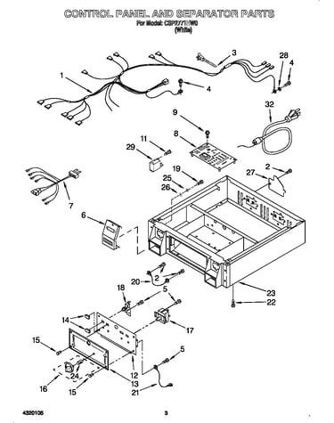Control panel and separator