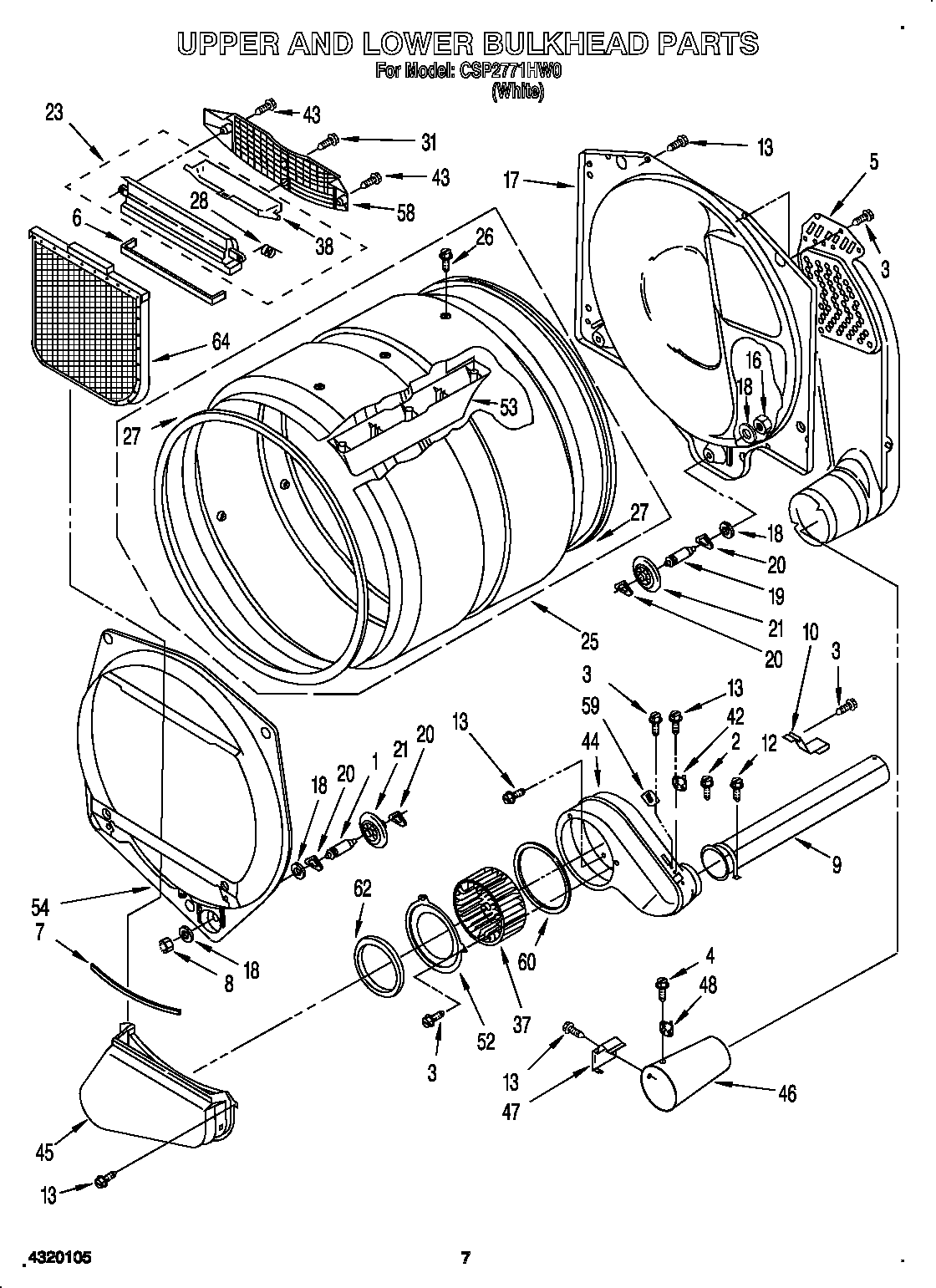 Upper and lower bulkhead