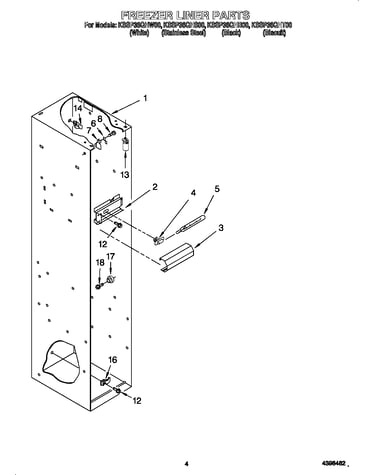 Freezer liner