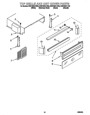 Top grille and unit cover