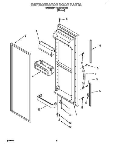 Refrigerator door