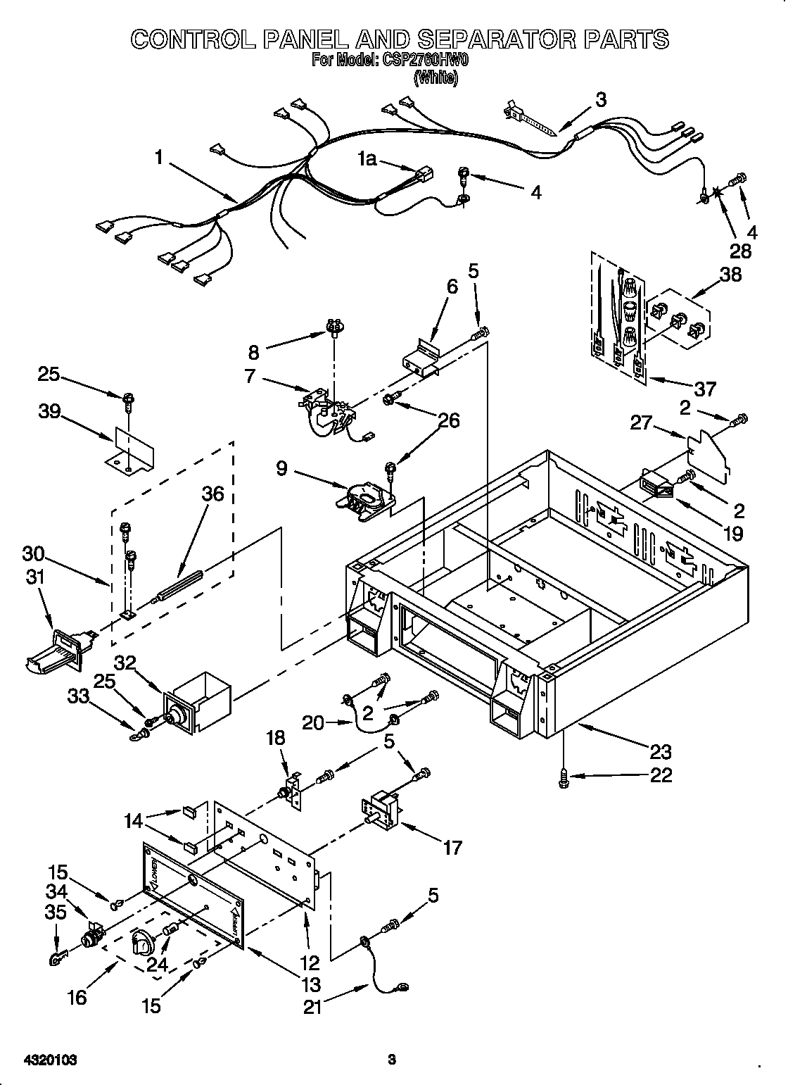 Control panel and separator