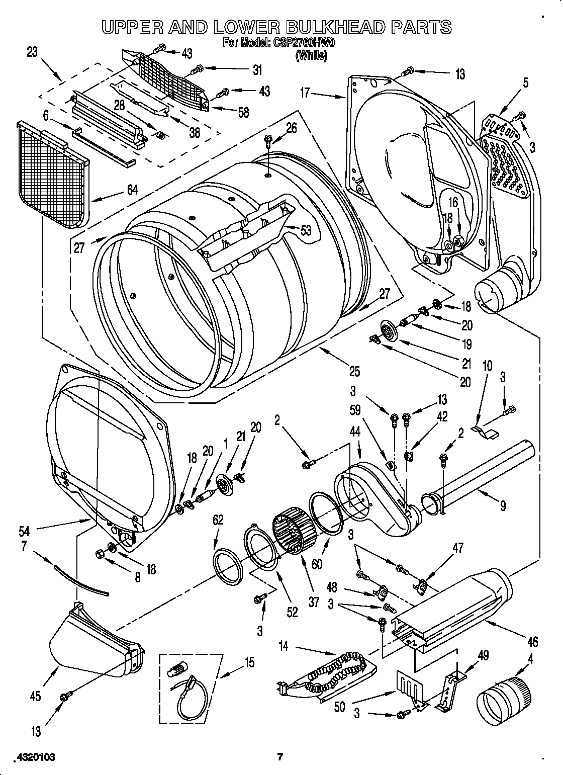 Upper and lower bulkhead