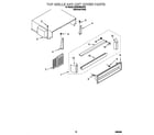 KitchenAid KSSS48MHX00 top grille and unit cover diagram
