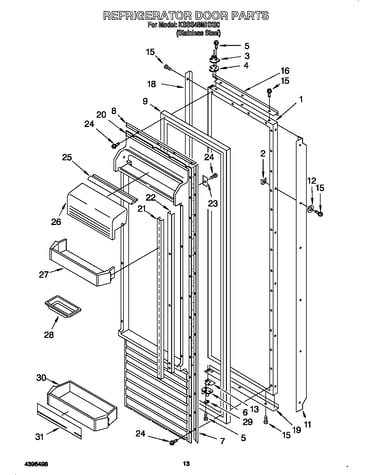 Refrigerator door