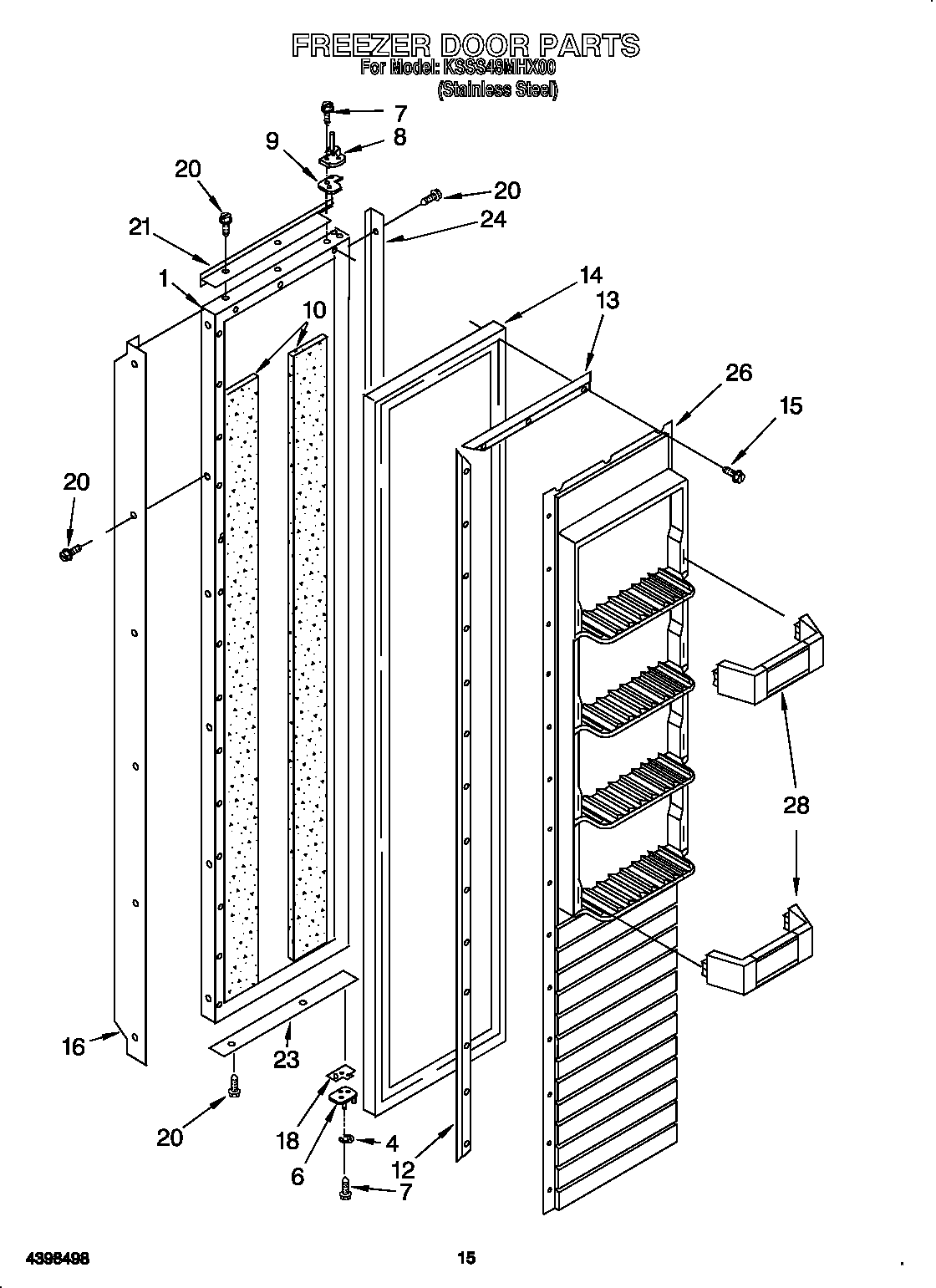 Freezer door