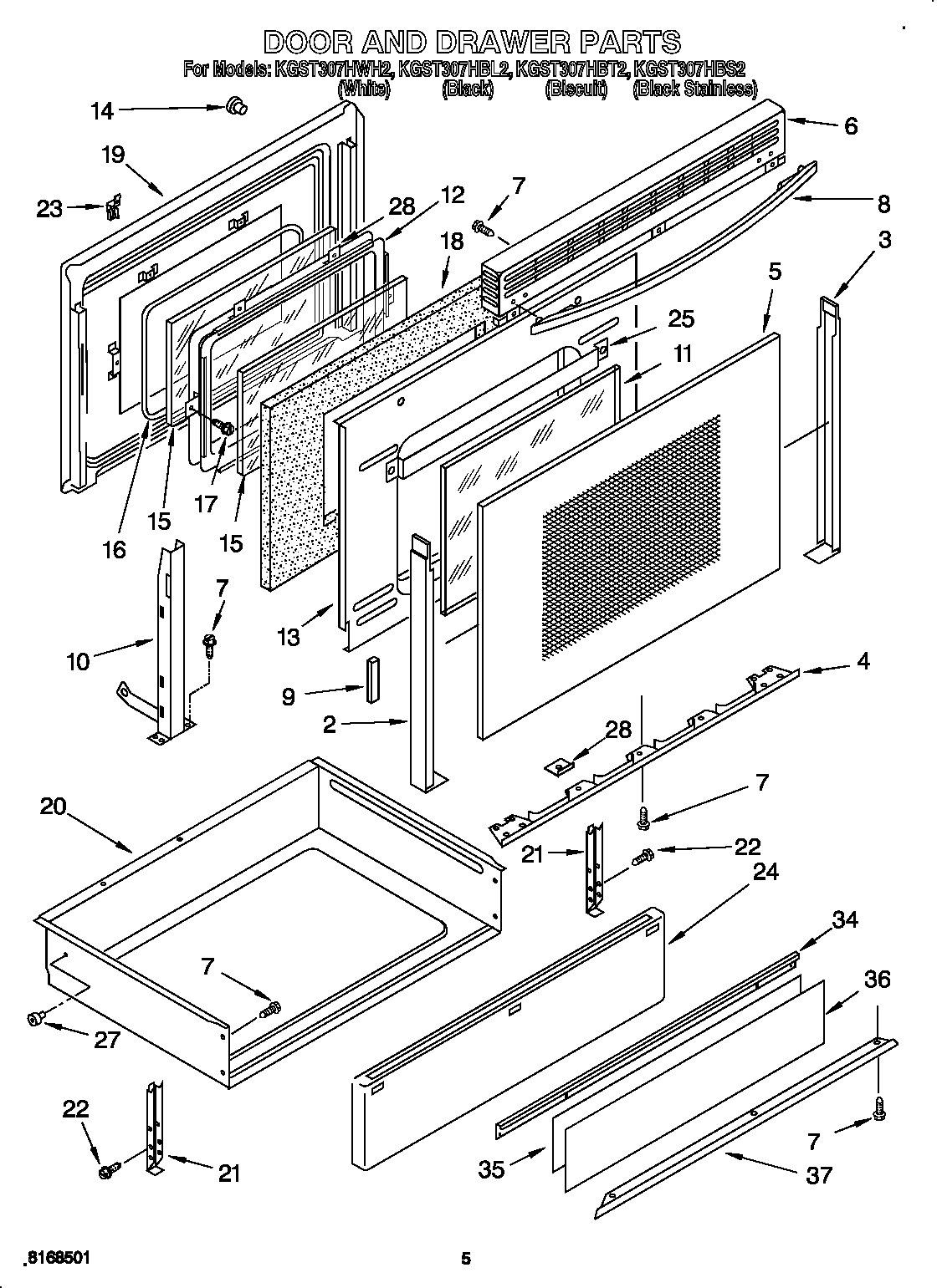 Door and drawer