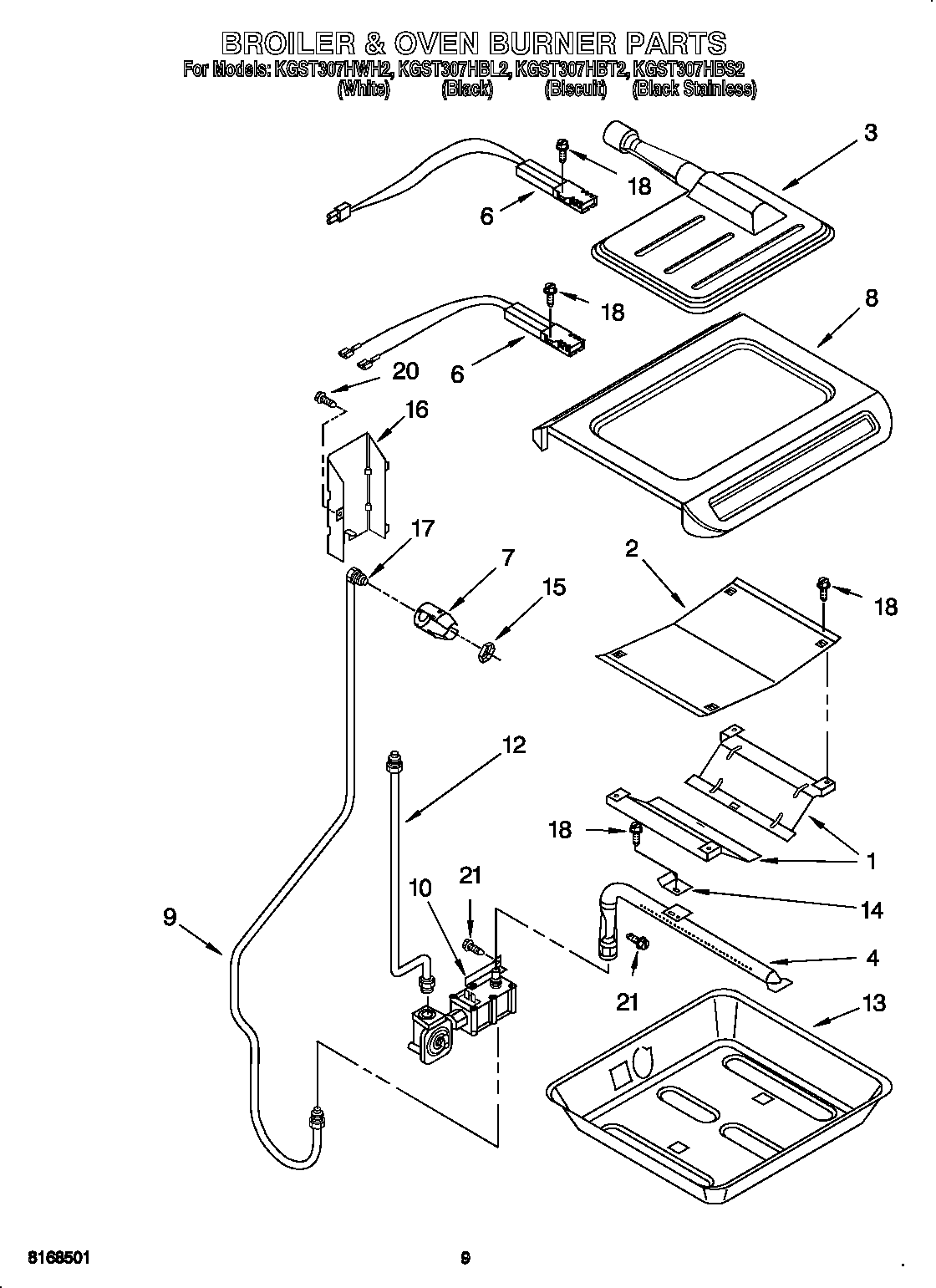 Broiler and oven burner