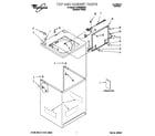 Whirlpool LSH9264HQ0 top and cabinet diagram