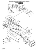 Motor and ice container