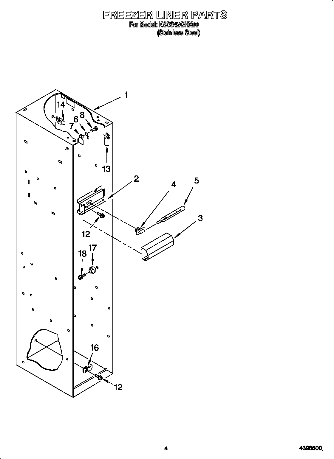 Freezer liner