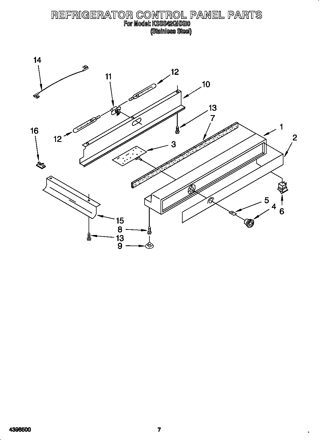 Refrigerator control panel