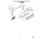 KitchenAid KSSS42QHX00 top grille and unit cover diagram