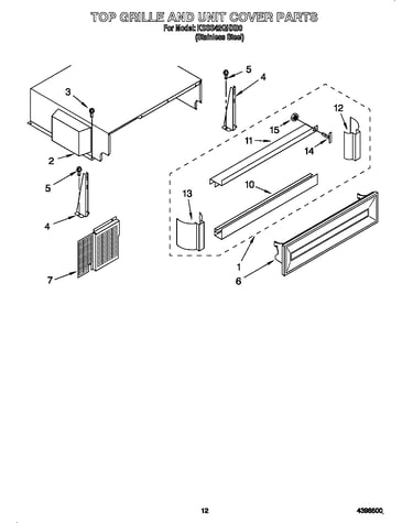 Top grille and unit cover