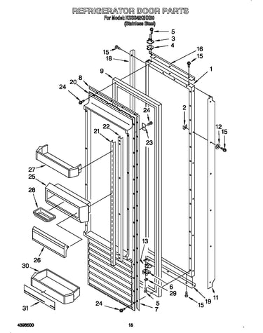 Refrigerator door