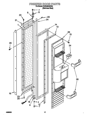 Freezer door