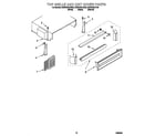 KitchenAid KSSS42QHB00 top grille and unit cover diagram
