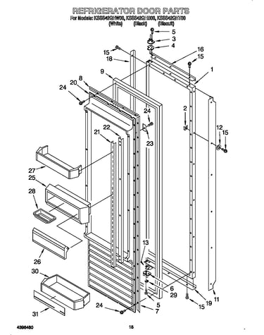 Refrigerator door
