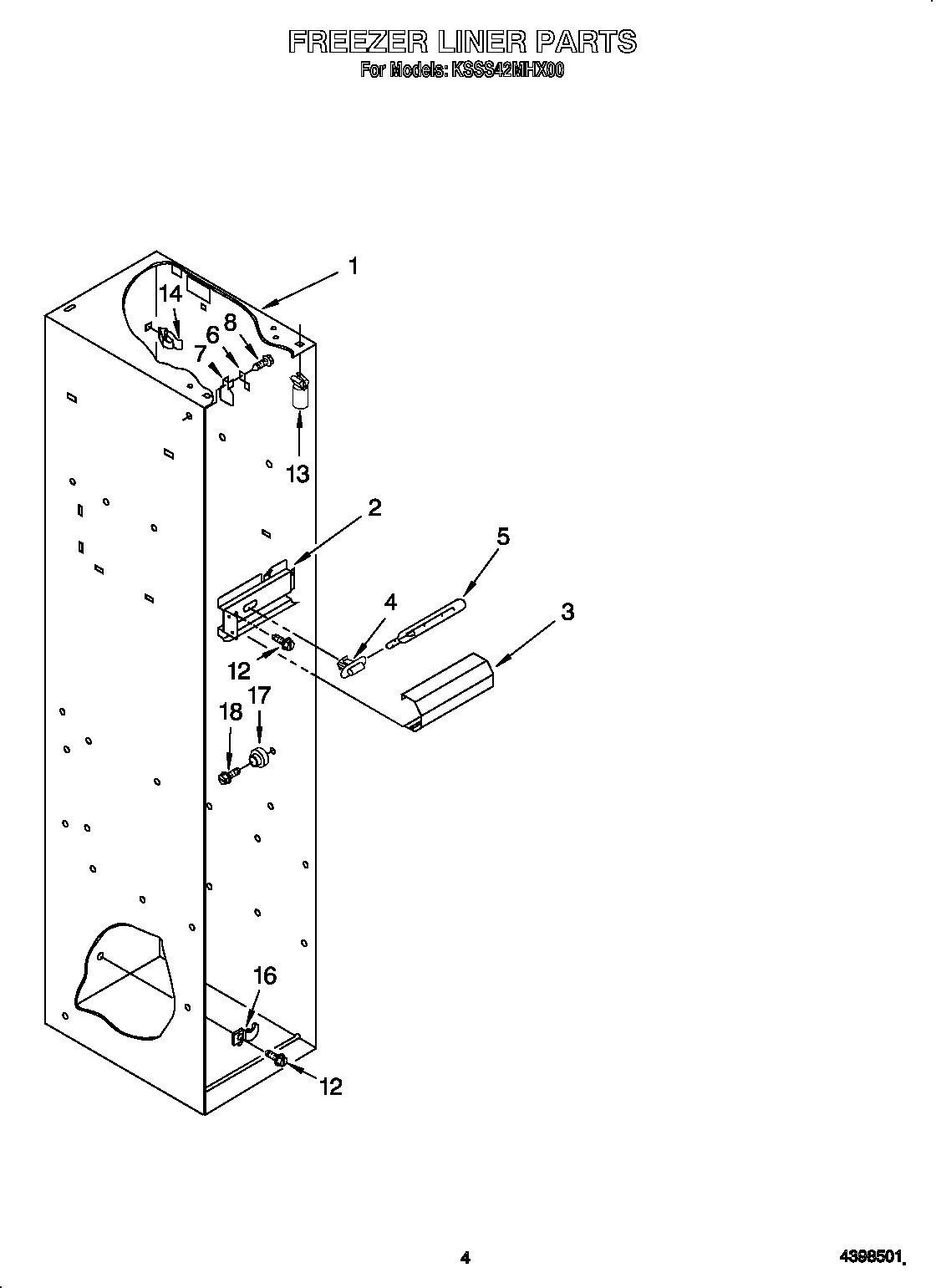 Freezer liner