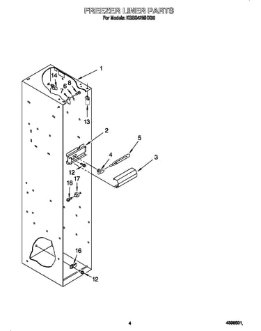 Freezer liner