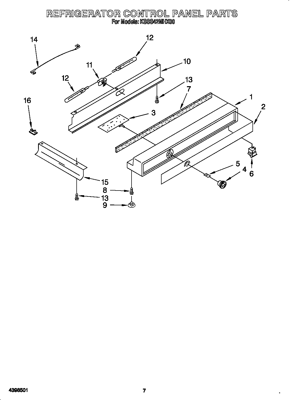 Refrigerator control panel