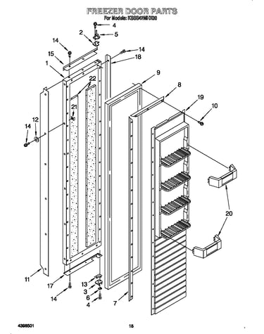 Freezer door