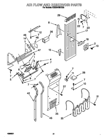 Air flow and reservoir