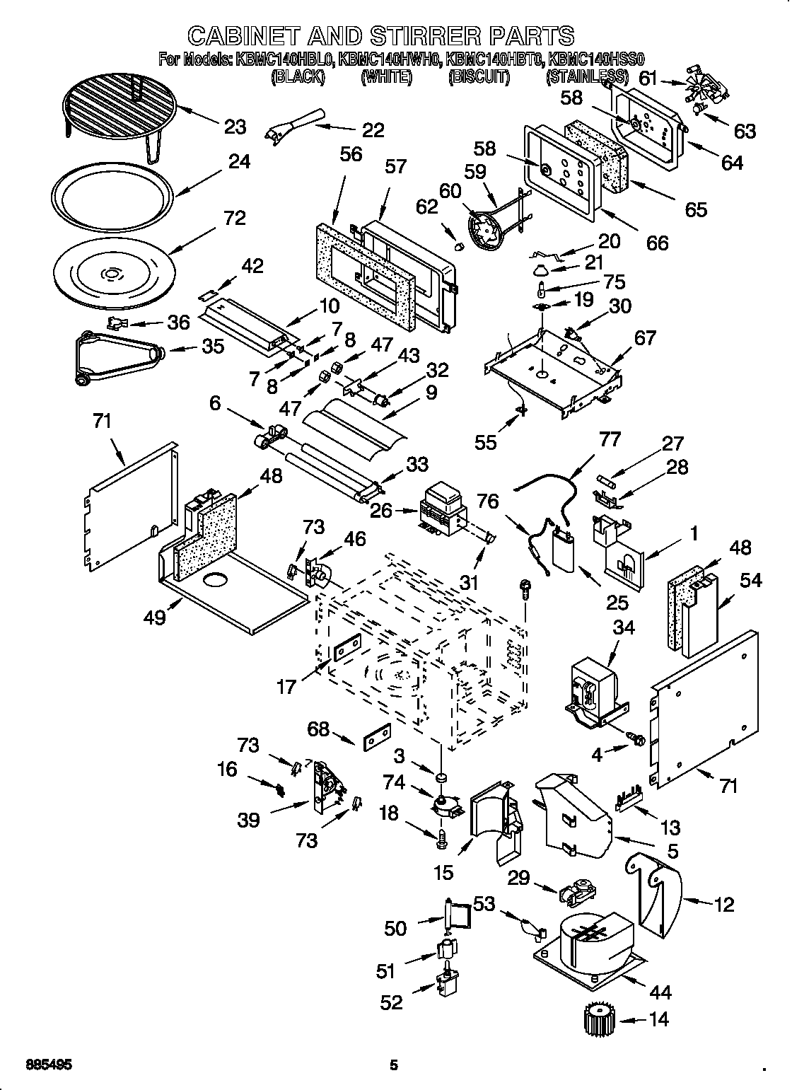 Cabinet and stirrer