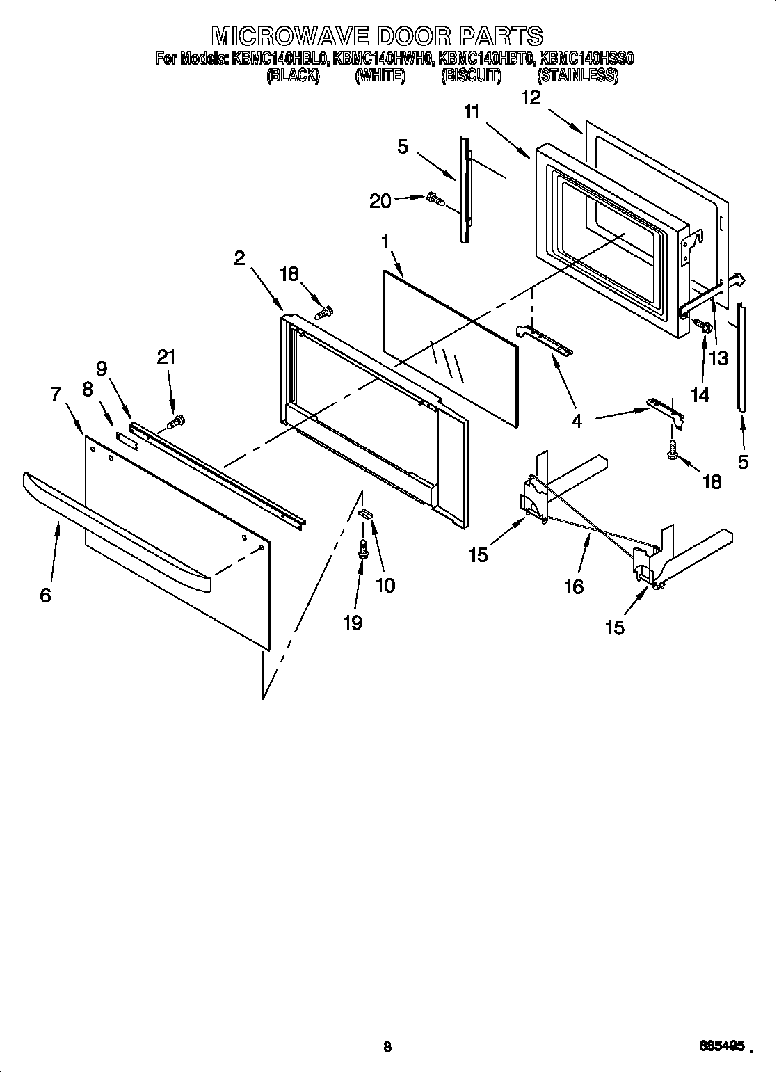 Microwave door