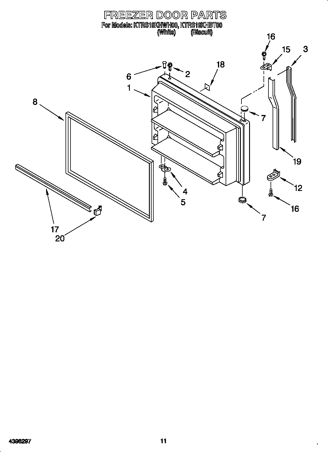 Freezer door