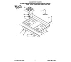 Whirlpool SF385PEGQ4 cooktop diagram