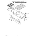 Whirlpool SF385PEGB4 drawer and broiler diagram