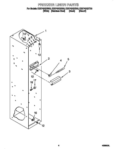 Freezer liner