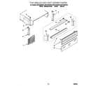 KitchenAid KSSP42QHB00 top grille and unit cover diagram