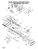 Motor and ice container