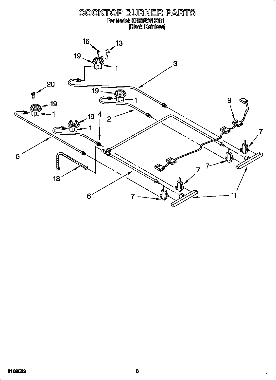 Cooktop burner