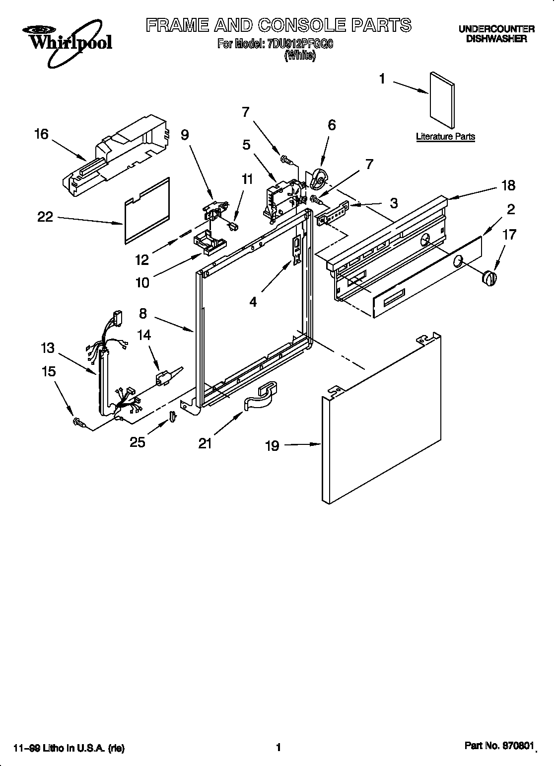 Frame and console