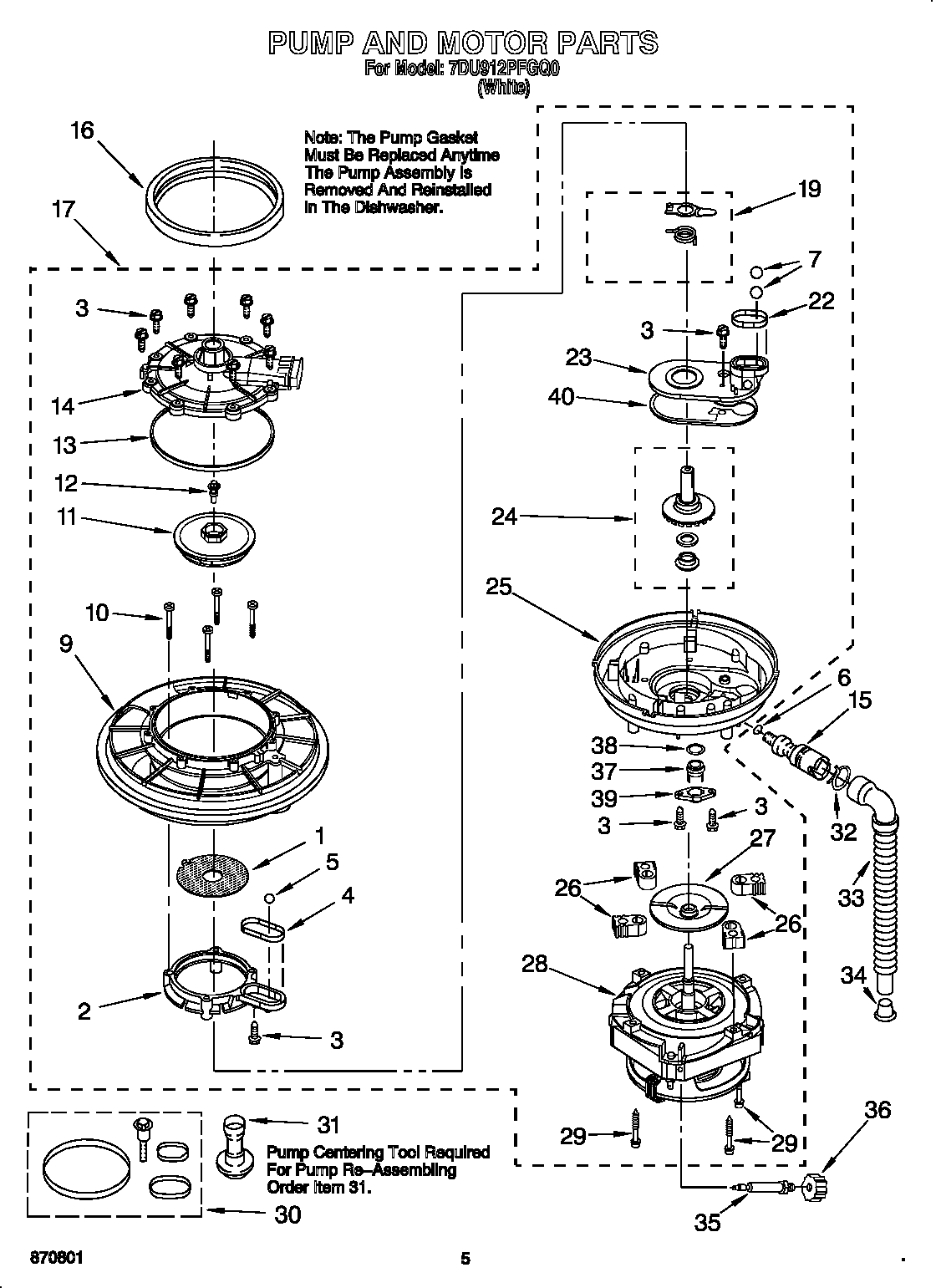 Pump and motor
