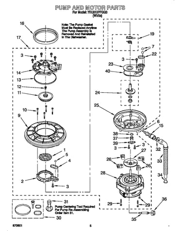 Pump and motor