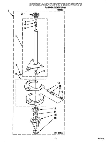 Brake and drive tube