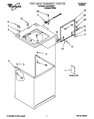 Top and cabinet
