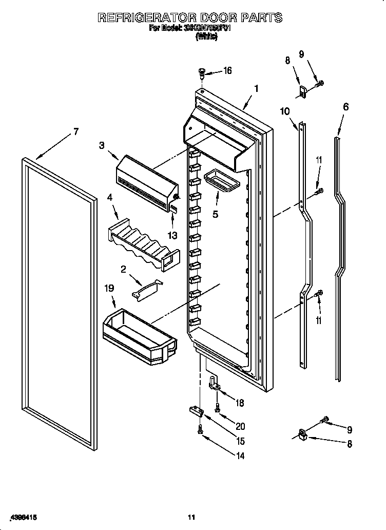Refrigerator door