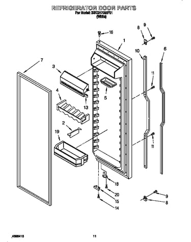 Refrigerator door