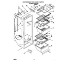 Whirlpool 4YED20TKFN01 refrigerator liner diagram