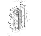 Whirlpool 4YED20TKFN01 refrigerator door diagram